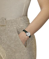 Tissot Women's Swiss Bellissima Green Leather Strap Watch 26mm