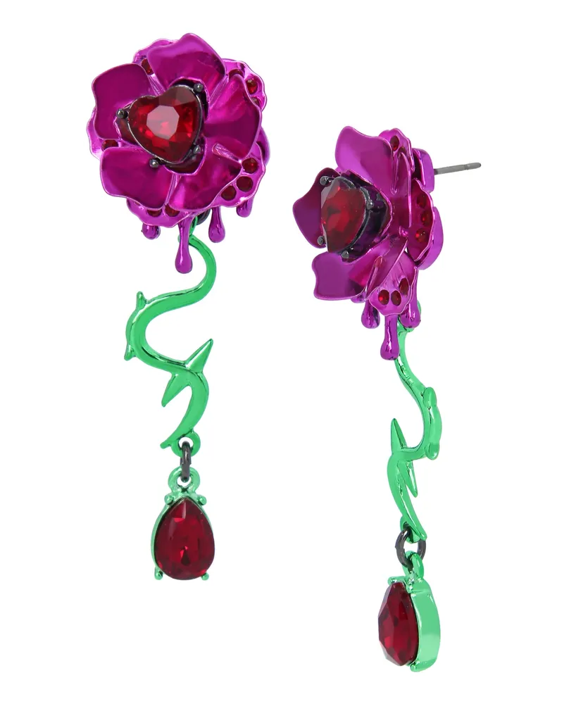  Betsey Johnson Mismatch Bubble Heart Earrings