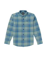 Volcom Big Boys Caden Plaid Long Sleeves Shirt