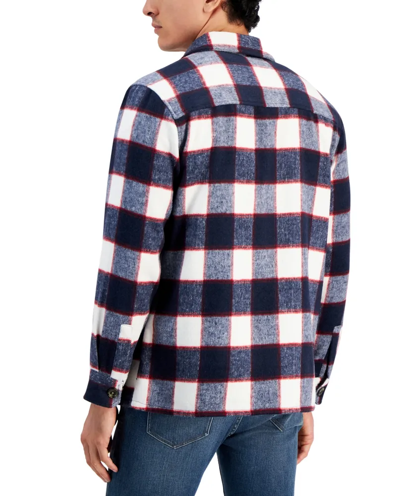 Club Room Men's Cory Plaid Shacket, Created for Macy's