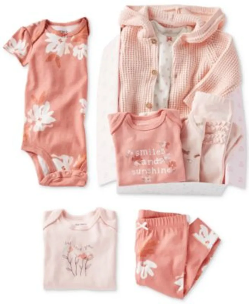 Carters Baby Girls Butterfly Floral Print Gift Bundle Collection