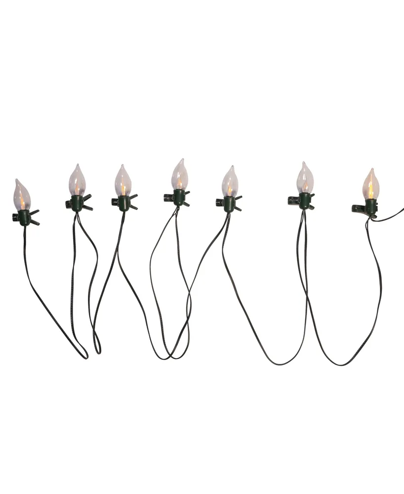 Kurt Adler Battery-Operated 7-Light Flicker Flame Light Set with Clips