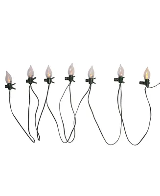 Kurt Adler Battery-Operated 7-Light Flicker Flame Light Set with Clips