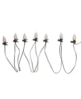 Kurt Adler Battery-Operated 7-Light Flicker Flame Light Set with Clips