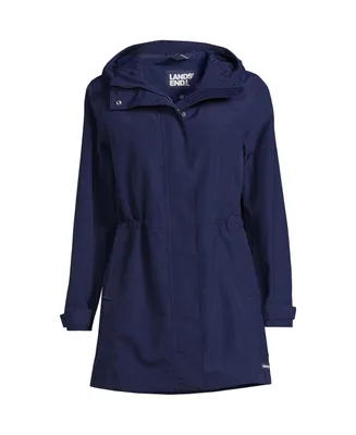 Lands' End Women's Squall Hooded Waterproof Raincoat