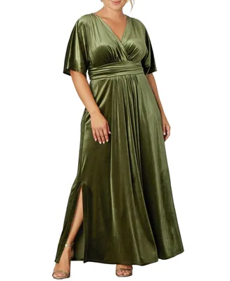 Kiyonna Plus Verona Velvet Evening Gown