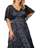 Kiyonna Plus Camille Lace Cocktail Dress