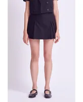 English Factory Women's Flap Pocket Mini Cargo Skort