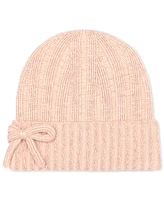 Kate Spade New York Women's Metallic Bow Beanie & Gloves Boxed Set