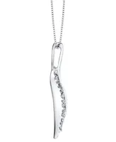 Sirena Diamond Pendant Necklace (1/5 ct. t.w.) in 14k White Gold