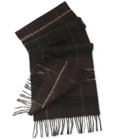 Club Room Men's Plaid Cashmere Scarf, Created for Macy's