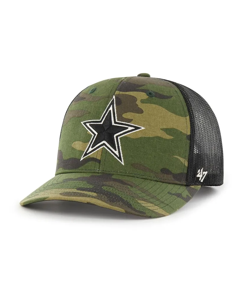 Men's '47 Brand Camo Dallas Cowboys Trucker Adjustable Hat