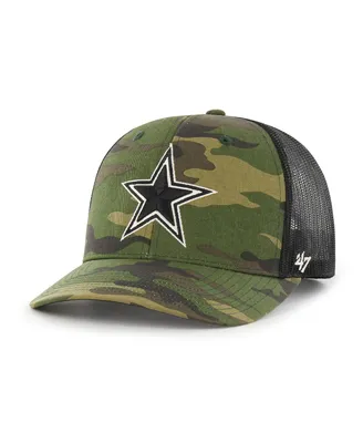 Men's '47 Brand Camo Dallas Cowboys Trucker Adjustable Hat