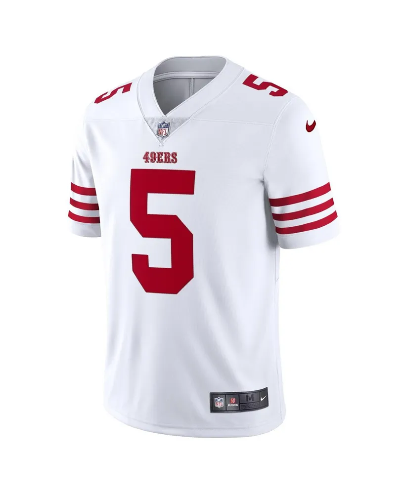 Men's Nike Trey Lance White San Francisco 49ers Vapor Limited Jersey