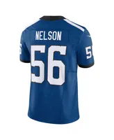 Men's Nike Quenton Nelson Royal Indianapolis Colts Indiana Nights Alternate Vapor F.u.s.e. Limited Jersey