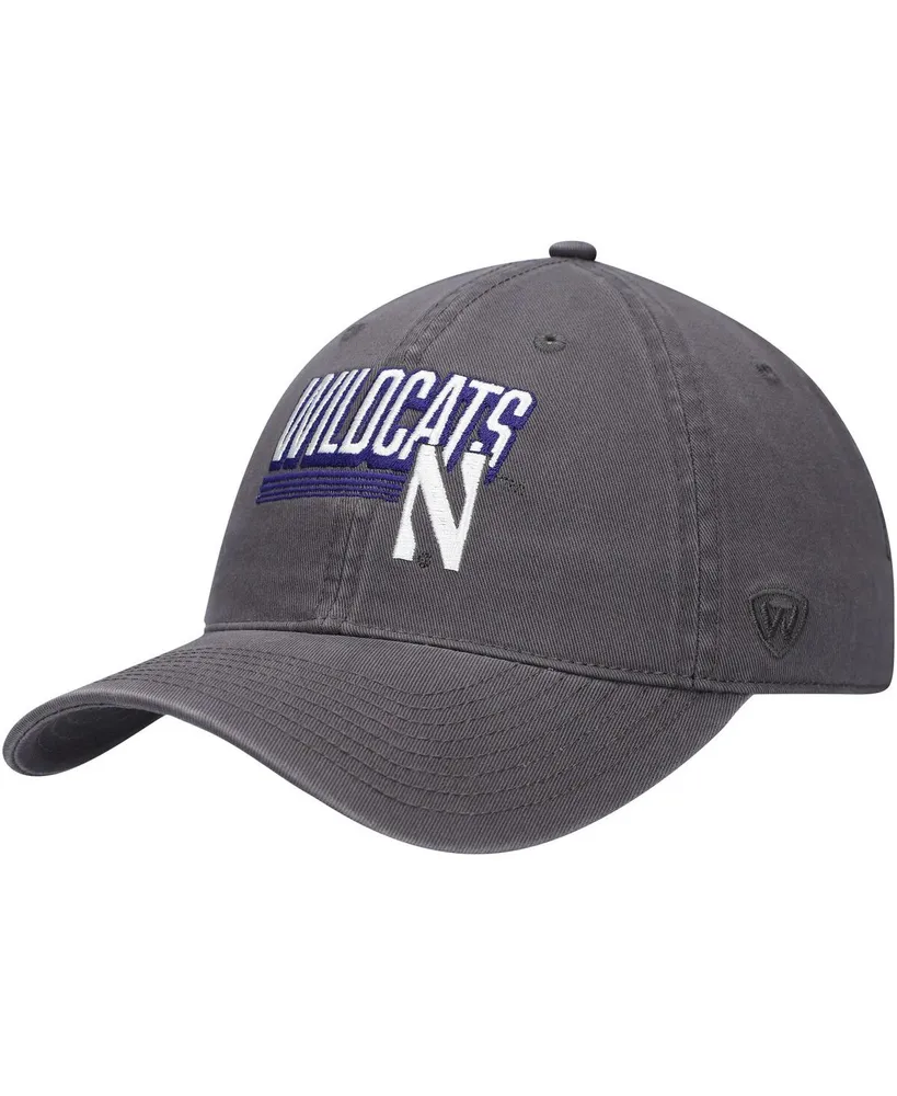 Men's Top of the World Charcoal Northwestern Wildcats Slice Adjustable Hat