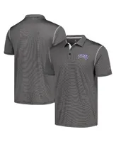 Men's Colosseum Black Tcu Horned Frogs Cameron Polo Shirt