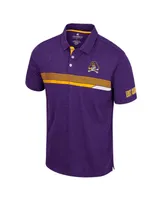 Men's Colosseum Purple Ecu Pirates No Problemo Polo Shirt