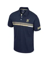 Men's Colosseum Navy Midshipmen No Problemo Polo Shirt