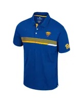 Men's Colosseum Royal Pitt Panthers No Problemo Polo Shirt