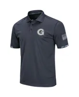 Men's Colosseum Charcoal Georgetown Hoyas Oht Military-Inspired Appreciation Digital Camo Polo Shirt