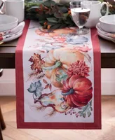 Elrene Botanical Harvest Pumpkin Table Linens Collection