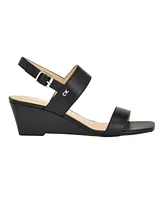 Calvin Klein Women's Kayor Strappy Open Toe Wedge Sandals