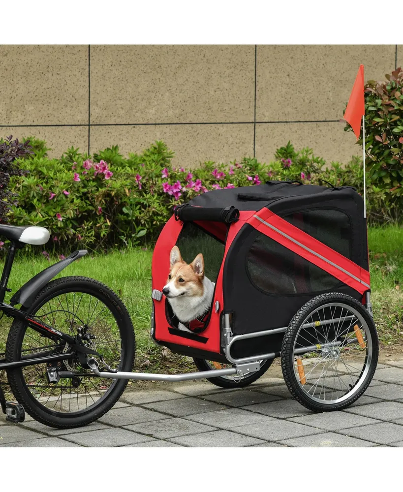 Pawhut dog bike trailer stroller wagon cheap small pet jogger carrier for  bicycle sale