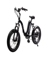 GoPowerBike GoCruiser Electric Bike | Adult Folding Bike, 20 inch Fat Tire | 50+ Mile Range w/ 5 Pedal-Assist Levels | 20mph Top Speed | 750W Motor