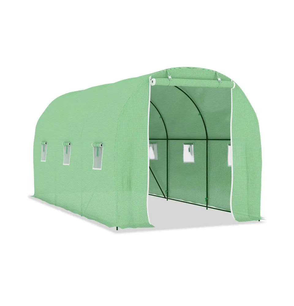 vidaXL Greenhouse 96.9 ft 14.8'x6.6'x6.6'