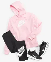 Nike Womens Sportswear Club Fleece Logo Pullover Hoodie Sportswear Classics High Waisted Graphic Leggings Air Max Intrlk Lite Casual Sneakers From Finish Line