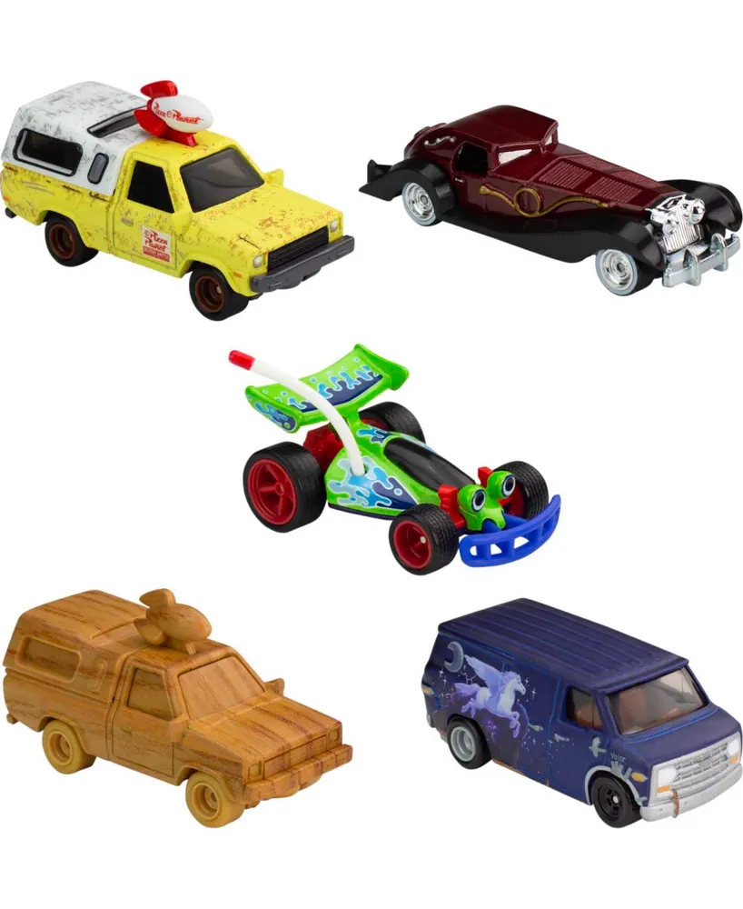 Hot Wheels Premium Disney 100 Bundle, 5 Premium Replica Die-Cast Cars -  Multi