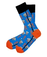 Love Sock Company Men's Koala Novelty Colorful Unisex Crew Socks with Seamless Toe Design, Pack of 1