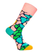 Love Sock Company Men's Cancun Novelty Luxury Crew Socks Bundle Fun Colorful with Seamless Toe Design, Pack of 3