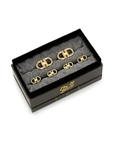 Ox & Bull Trading Co. Men's Horse Bit Stainless Steel Cufflinks and Stud Set