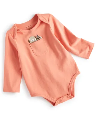 First Impressions Baby Girls Dog Pocket Bodysuit, Created for Macy's