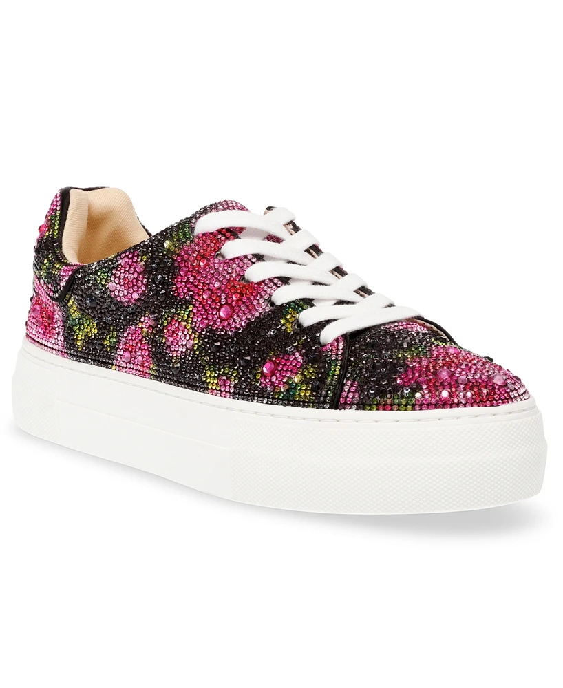 Betsey Johnson Women's Sidny Rhinestone Platform Sneakers