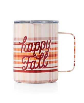 Cambridge Happy Fall Plaid Insulated Coffee Mug, 16 oz