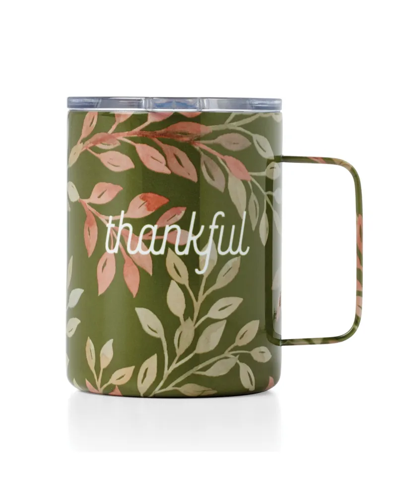 Cambridge Thankful Leaves Insulated Coffee Mug, 16 oz