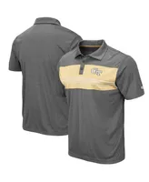 Men's Colosseum Heathered Charcoal Georgia Tech Yellow Jackets Smithers Polo Shirt