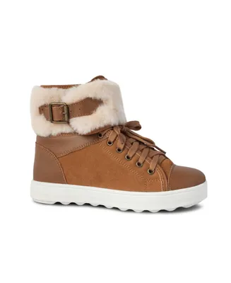 Rjs Fuzzies Genuine Wool Ladies Champ Comfy Sneaker Boots