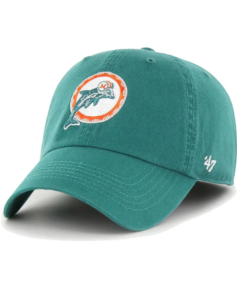 Men's '47 Orange Miami Dolphins Gridiron Classics Franchise Legacy Fitted Hat Size: Small