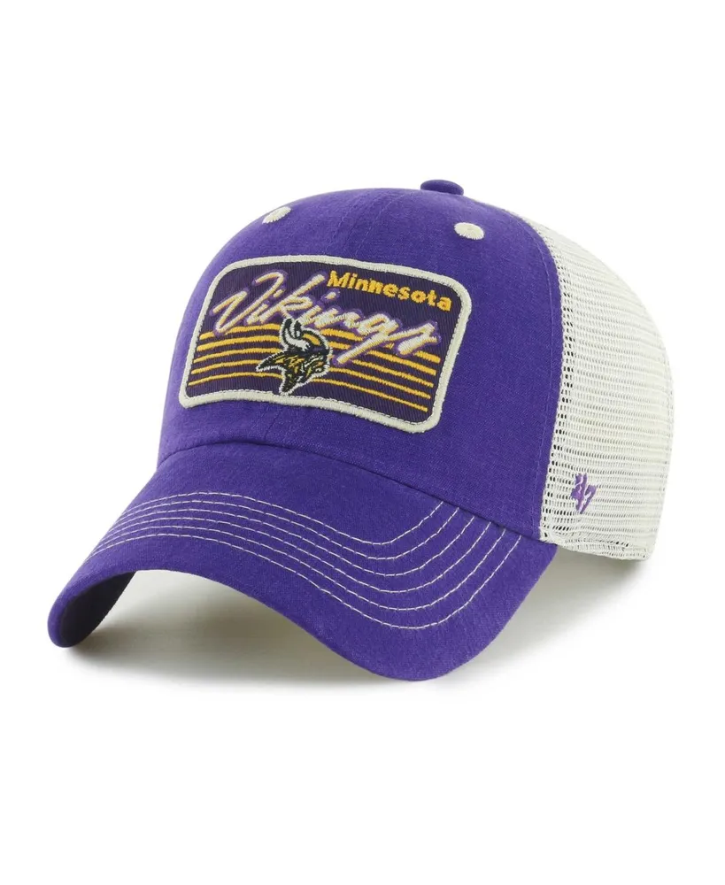 47 Brand Black Minnesota Vikings Unveil Flex Hat in Blue for Men