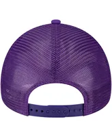 Men's New Era Purple Minnesota Vikings A-Frame Trucker 9FORTY Adjustable Hat