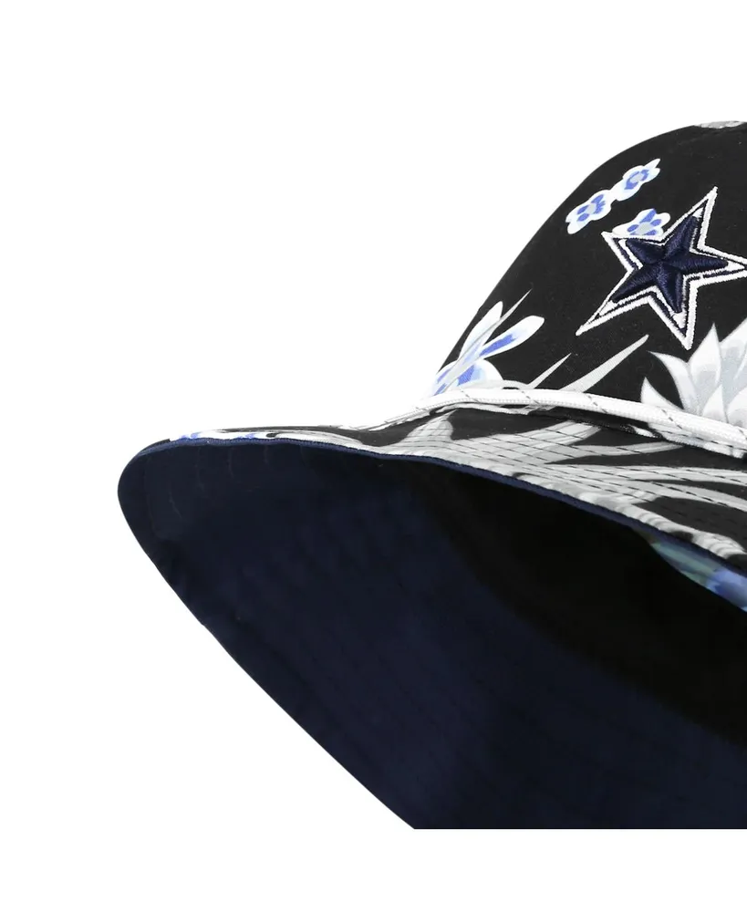 Men's '47 Brand Black Dallas Cowboys Dark Tropic Bucket Hat