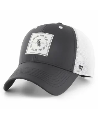 Men's '47 Brand Black Chicago White Sox Disburse Mvp Trucker Adjustable Hat