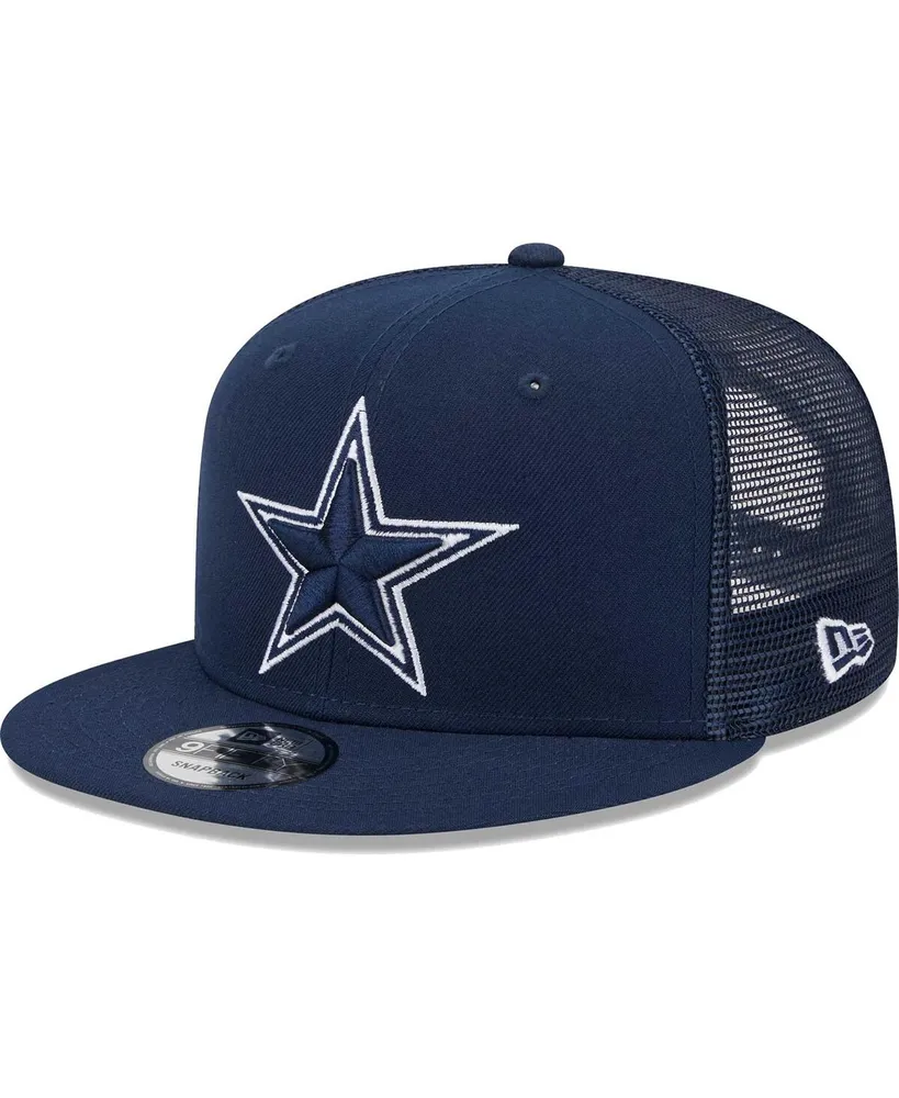 New Era Men's Navy and Natural Dallas Cowboys Devoted Trucker 9TWENTY  Snapback Hat - Macy's