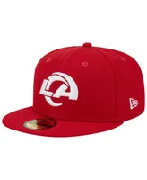 Men's New Era Scarlet Los Angeles Rams 1990 Hawaii Pro Bowl Main Patch 59FIFTY Fitted Hat