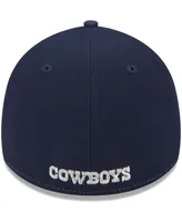 Men's New Era Gray, Navy Dallas Cowboys Retro Joe Main 39THIRTY Flex Hat