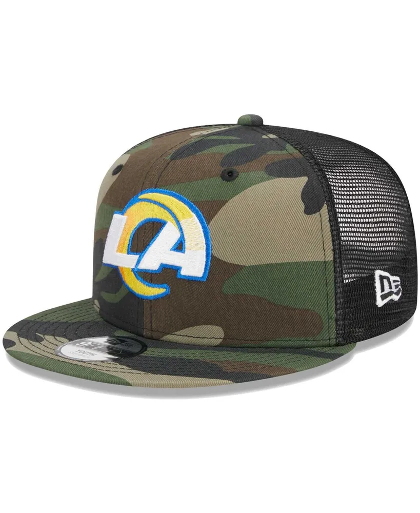 Youth New Era Camo Denver Broncos Main Trucker 9FIFTY Snapback Hat